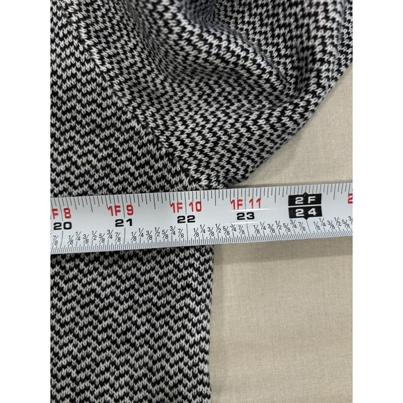 Carla Ferroni Black White Knit Cardigan Sweater Size Large NWT Quiet Luxury - Picture 9 of 11